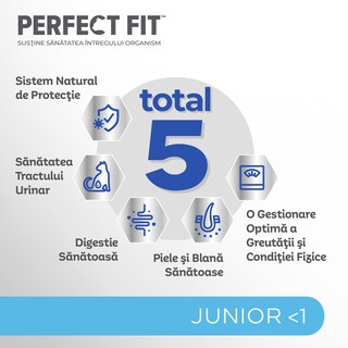 Perfect Fit | Hrana uscata, completa, bogat in pui, pentru pui de pisica 750g