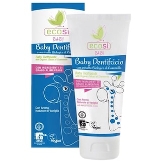Ecosi | Pasta de dinti eco pentru copii, cu aroma de vanilie 75ml