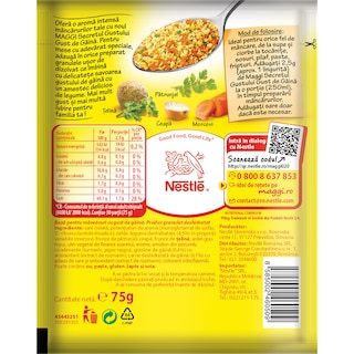 Maggi | Secretul gustului | Baza pentru mancaruri cu gust de gaina 75g