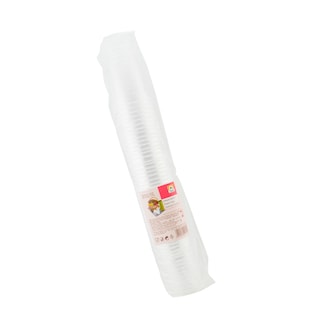 365 | Pahare de plastic transparente 250ml 50 bucati