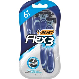Bic | Aparat de ras pentru barbati, 3 lame, 6 bucati