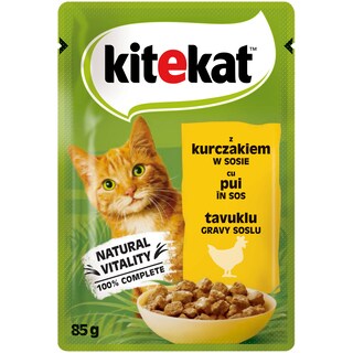 Kitekat | Hrana umeda pentru pisici, cu pui in sos 85g