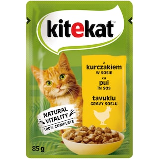 Kitekat | Hrana umeda pentru pisici, cu pui in sos 85g