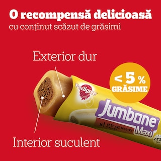 Pedigree | Jumbone | HraNa complementara pentru caini, cu aroma de vita si pasare, 4 buc, 160g
