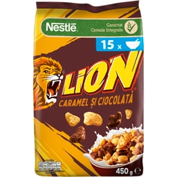 Lion | Cereale cu caramel si ciocolata 450g