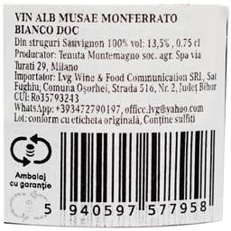 Tenuta Montemagno | Vin alb Musae Monferrato Bianco 0.75L