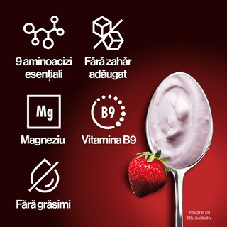 YoPRO | Produs lactat fermentat cu capsuni, bogat in proteine, 0,1% grasime 160g