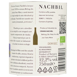 Nachbil | Vin alb demisec ecologic Riesling de Rhin 0.75L