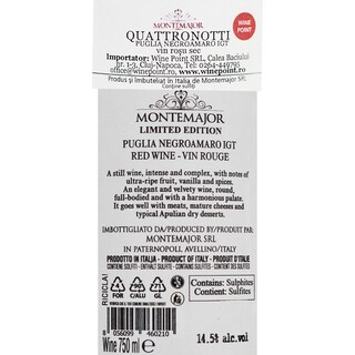 Montemajor Quattronotti | Vin rosu 0.75L