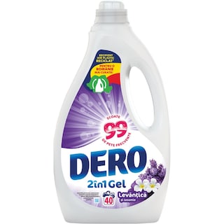 Dero | Detergent lichid Levantica si iasomie, 40 spalari 2L