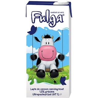 Fulga | Lapte semidegresat UHT 1.5% grasime 1L