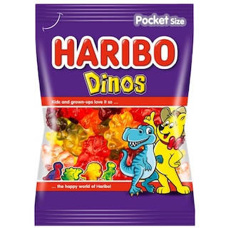 Haribo | Jeleuri cu aroma de fructe Dinos 100g