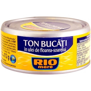Rio Mare | Ton bucati in ulei de floarea soarelui 160g