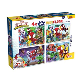 Lisciani | Puzzle de podea 2 in 1, 4 x 48 piese, diverse modele