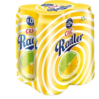 Ciuc Radler | Bere fara alcool cu lamaie si lime 4x0.5L