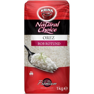 Krina | Orez alb cu bob rotund 1kg