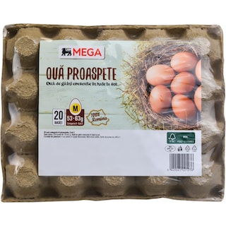 Oua cod 2 marime M, 20 bucati