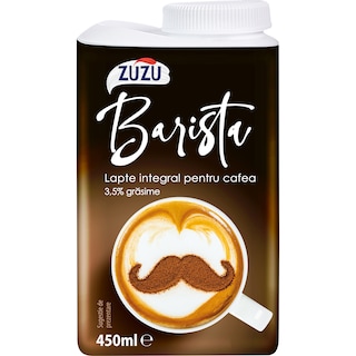 Zuzu | Barista | Lapte integral pentru cafea 3.5% grasime 450ml