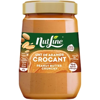 Nutline | Unt de arahide crocant 340g