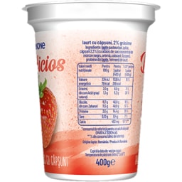 Danone Delicios | Iaurt cu capsuni 400g