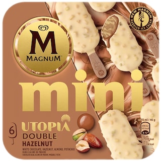 Magnum | Mini | Inghetata mini Utopia Double Hazelnut 6x55ml