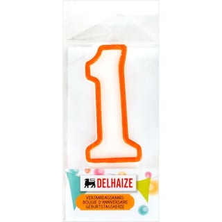 Delhaize | Lumanare aniversare cifra 1
