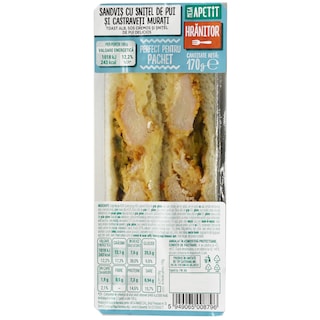 Mega Apetit | Sandvis cu snitel de pui si castraveti murati 170g