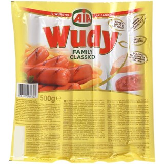 Wudy | Crenvursti din pui si curcan Family Classico 500g