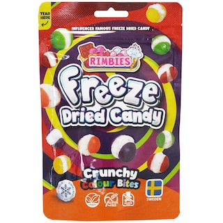 Rimbies | Bomboane crocante liofilizate Crunchy Colour Bites 80g