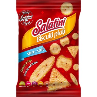 Salatini | Biscuiti plati cu sare 80g