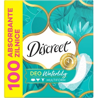 Discreet | Absorbante zilnice Waterlily, 100 bucati