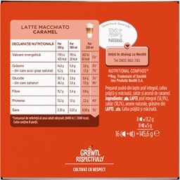Nescafe | Dolce Gusto | Cafea Latte Macchiato Caramel, 8 bauturi, 16 capsule