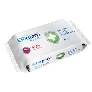 Epiderm | Servetele umede antibacteriene, 72 bucati