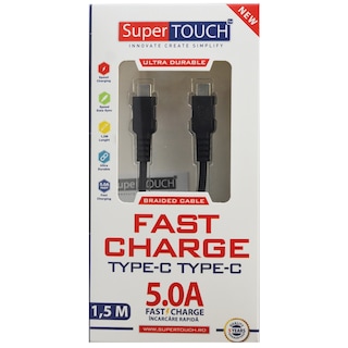 Super Touch | Cablu Type C - Type C, 1.5m