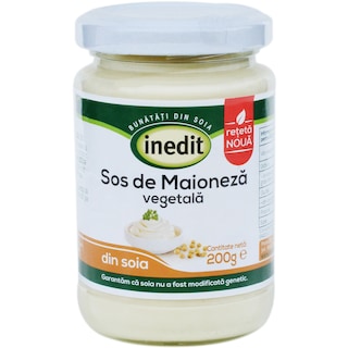 Inedit | Tartinero Gourmet | Sos de maioneza vegetala din soia 200g