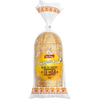 Vel Pitar | Paine campeneasca alba cu cartofi, cu maia 600g
