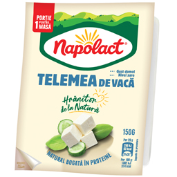 Telemea cu gust domol din lapte de vaca 150g