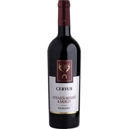 Cervus Cepturum | Vin rosu demisec Feteasca Neagra & Merlot 750ml