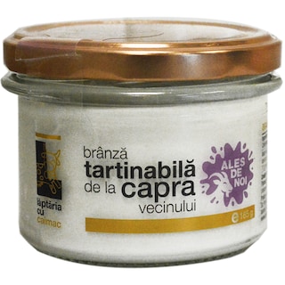 Laptaria cu caimac | Branza tartinabila din lapte de capra 185g