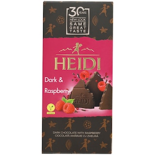 Heidi | Ciocolata neagra cu zmeura 80g