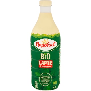 Napolact Bio | Lapte 3.8% grasime 1.5L