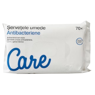 Care | Servetele umede antibacteriene, 70 buc.