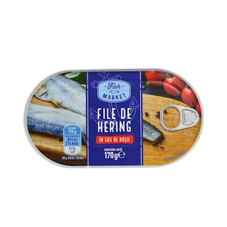 Fish Market | File de hering in sos de rosii 170g