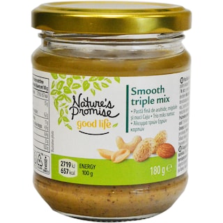 Nature's Promise | Pasta de arahide, migdale si caju 180g
