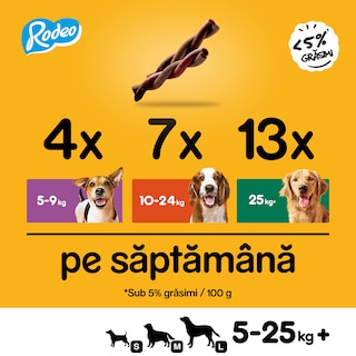 Pedigree | Rodeo | Hrana complementara cu vita pentru caini adulti 70g