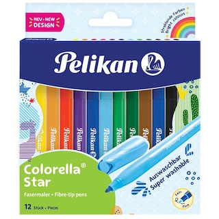 Pelikan | Carioca Colorella Star, set 12 culori