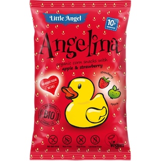 Little Angel | Pufuleti eco cu mar si capsune 30g