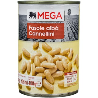 MEGA | Fasole alba Cannellini 400g