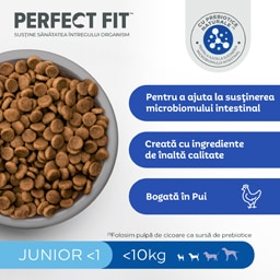 Perfect Fit | Hrana uscata, completa, bogat in pui, pentru catei 825g