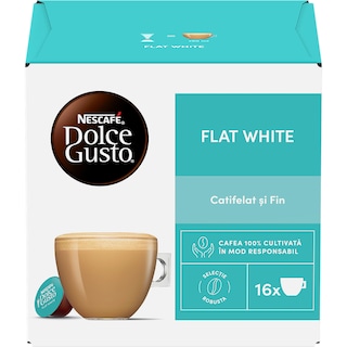 Nescafe | Dolce Gusto | Cafea Flat White, 16 capsule